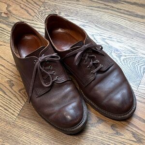 Allen Edmunds Brown Leather Men's Oxfords, 9.5 3E
